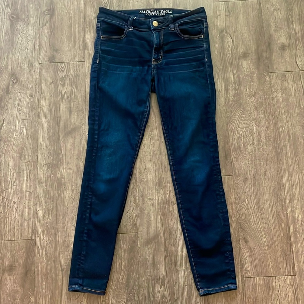 American Eagle Jegging Super Stretch dark ink denim size 6